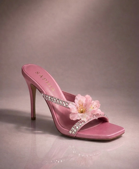 Sandales Crystal - rose
